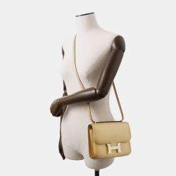  Hermes Dore Chamkilight Chevre Constance III Mini Bag