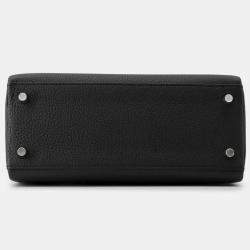 Hermes Black Togo Leather Kelly Retourne 25 Bag