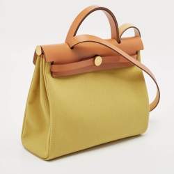Hermès Ginger/Naturel Toile and Vache Hunter Herbag Zip 31 Bag