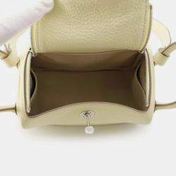 Hermes Jaune Milton Taurillon Clemence Leather Lindy Mini Bag