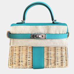 Hermes Verona Green Swift Leather Mini Kelly Picnic Bag