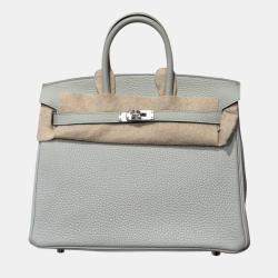Hermes Ice Crystal Gray Togo Leather Birkin 25 