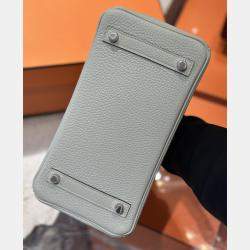 Hermes Ice Crystal Gray Togo Leather Birkin 25 