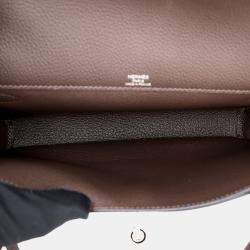 Pre Owned Hermes Ecorce Togo Kelly Depeches 25 Handbag