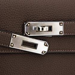 Pre Owned Hermes Ecorce Togo Kelly Depeches 25 Handbag