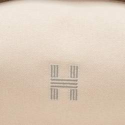 Hermes Beige Canvas Small Bride-a-Brac Case Pouch