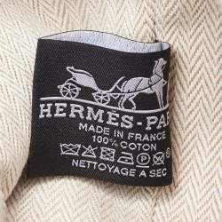 Hermes Beige Canvas Small Bride-a-Brac Case Pouch