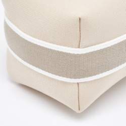 Hermes Beige Canvas Small Bride-a-Brac Case Pouch