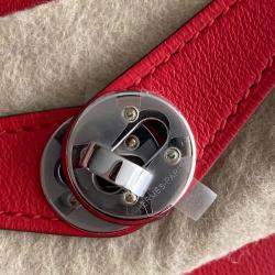 Hermes Red Swift Leather Mini Lindy 19 Crossbody Bag