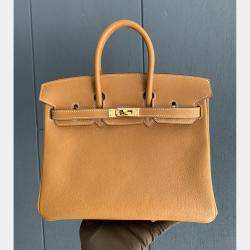 Hermes Gold Togo Leather Gold Finish Birkin 25 Bag