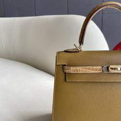 Hermes Brown Tone Touch Leather Kelly 25 