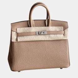 Hermes Chai Togo Leather Birkin 25 Handbag