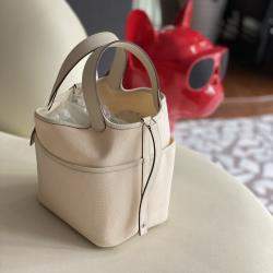 Hermes Cargo Silcver Hardware Picotin 18 Handbag