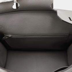Hermes Gris Meyer Togo Leather Birkin 40 Handbag