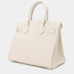 Hermes Craie Togo Leather Birkin 30 Handbag
