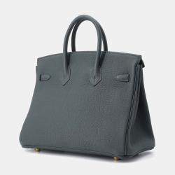 Hermes Vert Mangrove Togo Leather Birkin 25