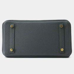 Hermes Vert Mangrove Togo Leather Birkin 25
