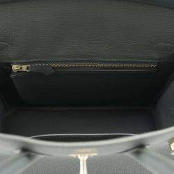 Hermes Vert Mangrove Togo Leather Birkin 25