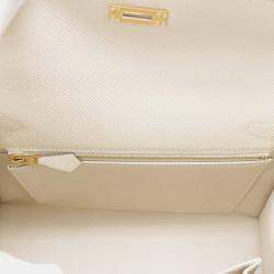 Hermes Craie Epsom Leather Kelly 25 Top Handle Bag