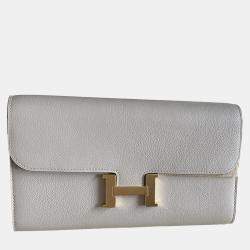 Hermes Constance To Go Glacier White Evercolor Bag