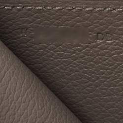 Hermès Gris Meyer Evercolor Leather Zipengo II Chaine d'Ancre Wallet