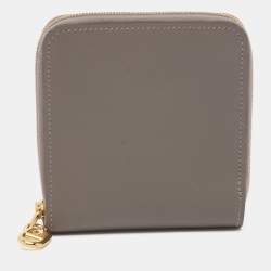 Hermès Gris Meyer Evercolor Leather Zipengo II Chaine d'Ancre Wallet