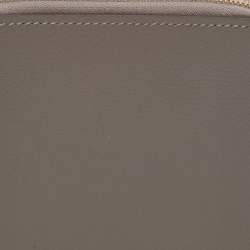 Hermès Gris Meyer Evercolor Leather Zipengo II Chaine d'Ancre Wallet