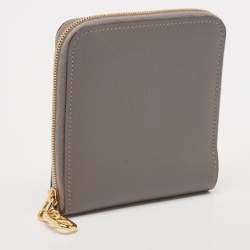 Hermès Gris Meyer Evercolor Leather Zipengo II Chaine d'Ancre Wallet