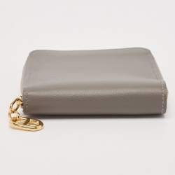 Hermès Gris Meyer Evercolor Leather Zipengo II Chaine d'Ancre Wallet