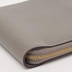 Hermès Gris Meyer Evercolor Leather Zipengo II Chaine d'Ancre Wallet