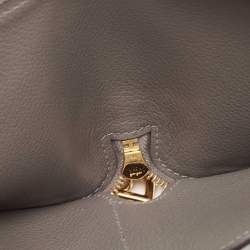 Hermès Gris Meyer Evercolor Leather Zipengo II Chaine d'Ancre Wallet