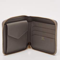 Hermès Gris Meyer Evercolor Leather Zipengo II Chaine d'Ancre Wallet