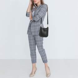 Hermès Noir Taurillon Clemence Leather Evelyne TPM Bag