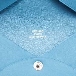 Hermès Celeste Swift Leather Calvi Tattoo Card Holder