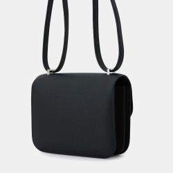 Hermes Black Epsom Constance III Miroir Mini Shoulder Bag