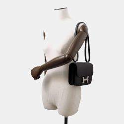 Hermes Black Epsom Constance III Miroir Mini Shoulder Bag