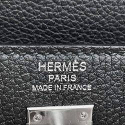 Hermes  Black Togo Leather Kelly Retourne 25 Shoulder Bag