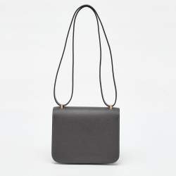 Hermes Graphite Epsom Leather Constance III Mini Miroir Bag