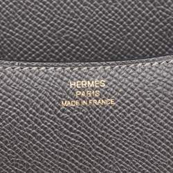 Hermes Graphite Epsom Leather Constance III Mini Miroir Bag