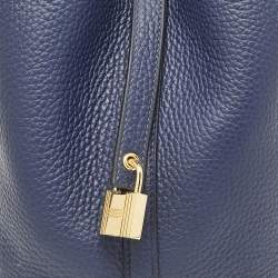 Hermès Bleu de Prusse Taurillon Clemence Leather Picotin Lock 18 Bag