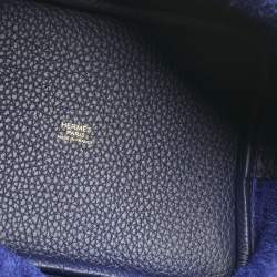 Hermès Bleu de Prusse Taurillon Clemence Leather Picotin Lock 18 Bag