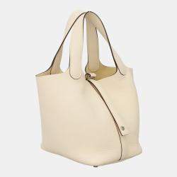 Hermes Nata Clemence Leather Picotin Lock 18 Bag