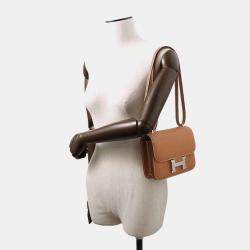 Hermes Gold Epsom Leather Constance Mini Shoulder Bag