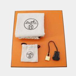Hermes Craie Black Togo Leather Birkin 25 Tote Bag 