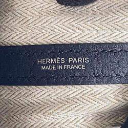 Hermes Blue Indigo Negonda Leather Garden Party TPM Tote Bag