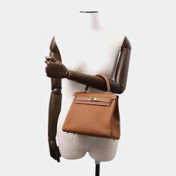 Hermes Gold Togo Leather Kelly 25 Handbag