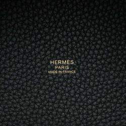 Hermes Black Taurillon Clemence Picotin Lock 18 Bag