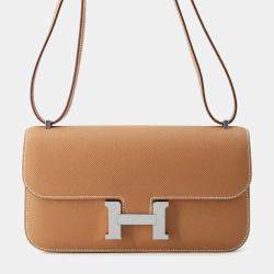Hermes Gold Epsom Constance Shoulder Bag