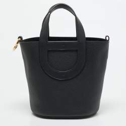 Hermes Noir Taurillon Clemence and Swift Leather In The Loop 18 Bag