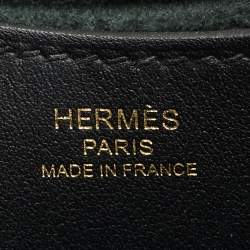Hermes Noir Taurillon Clemence and Swift Leather In The Loop 18 Bag